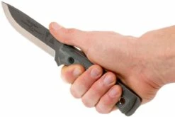 TOPS Knives B.O.B. Fieldcraft 154CM Grey/Black Micarta BROS-154-BLM -KNIVESANDTOOLS Magasin TK BROS 154 BLM 07 tops knives tk bros 154 blm 07