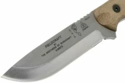 TOPS Knives B.O.B. Fieldcraft 154CM Green Canvas Micarta BROS-154-GCM Couteau Bushcraft -KNIVESANDTOOLS Magasin TK BROS 154 GCM 03 tops knives