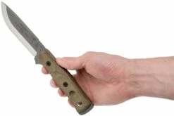 TOPS Knives B.O.B. Fieldcraft 154CM Green Canvas Micarta BROS-154-GCM Couteau Bushcraft -KNIVESANDTOOLS Magasin TK BROS 154 GCM 06 tops knives