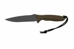 Spartan Blades Moros SB53BKGRNLBK Black, Green Micarta, Fourreau Molle-Black Sheath, Couteau De Survie