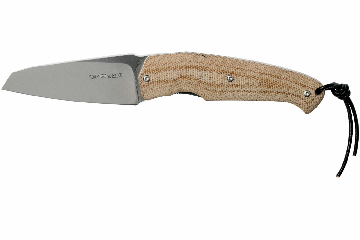 Viper Novis Natural Canvas Micarta 5972CM Couteau De Poche, Silvestrelli Design 3 Viper Novis Natural Canvas Micarta 5972CM Couteau De Poche, Silvestrelli Design