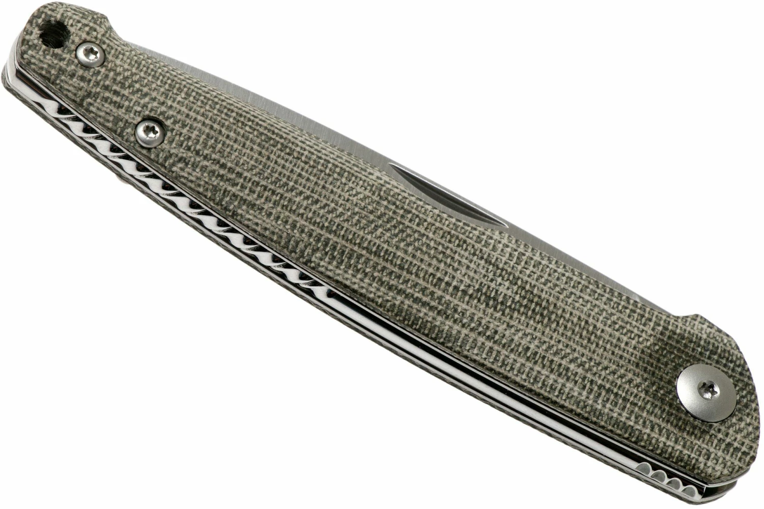 Viper Key V5976CV Green Canvas Micarta Couteau De Poche, Jesper Voxnaes Design 6 Viper Key V5976CV Green Canvas Micarta Couteau De Poche, Jesper Voxnaes Design – Image 4