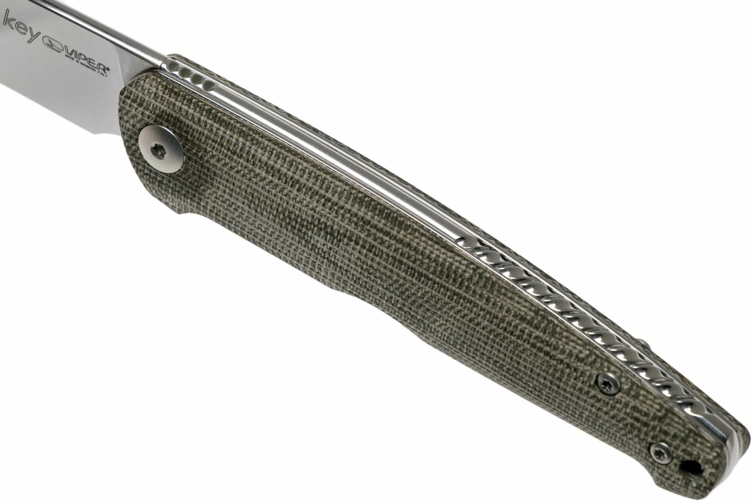Viper Key V5976CV Green Canvas Micarta Couteau De Poche, Jesper Voxnaes Design 9 Viper Key V5976CV Green Canvas Micarta Couteau De Poche, Jesper Voxnaes Design – Image 7