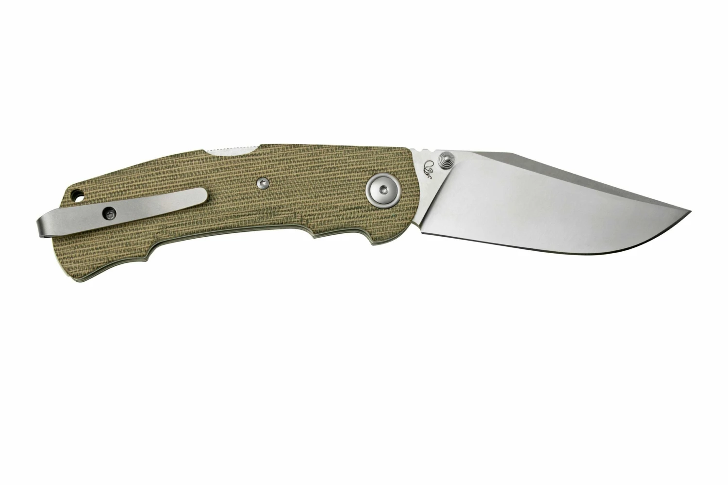 Viper Turn V5988CG Green Canvas Micarta Couteau De Poche, Fabrizio Silvestrelli Design 4 Viper Turn V5988CG Green Canvas Micarta Couteau De Poche, Fabrizio Silvestrelli Design – Image 2