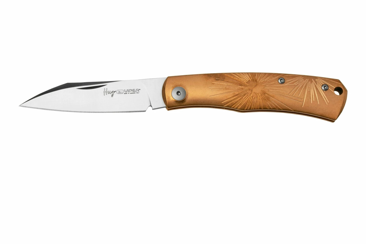 Viper Hug V5990BRS Sandblasted Bronze Star Couteau De Poche, Sacha Thiel Design 3 Viper Hug V5990BRS Sandblasted Bronze Star Couteau De Poche, Sacha Thiel Design