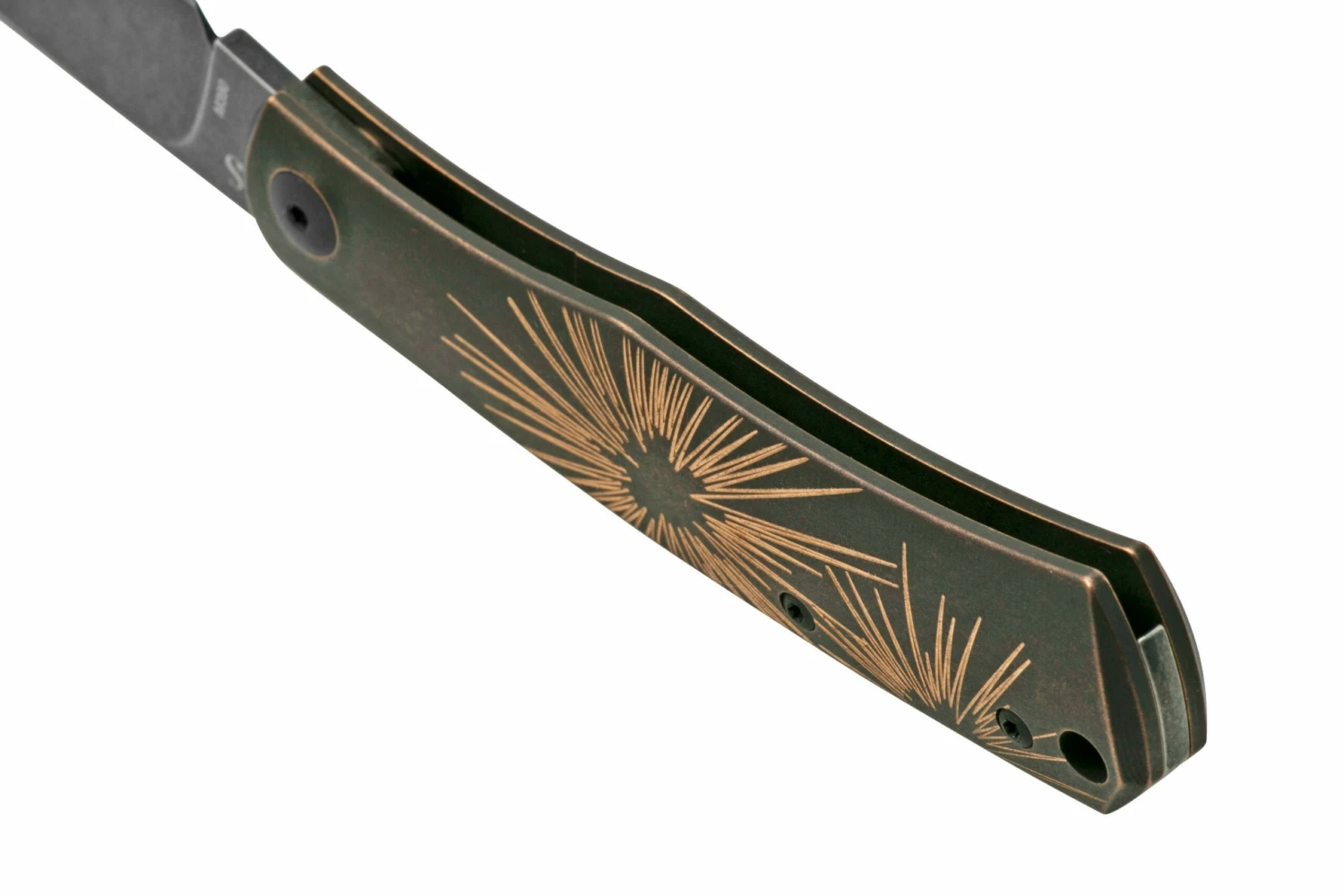 Viper Hug V5991BRS Black Blade, Black Stonewashed Bronze Star Couteau De Poche, Sacha Thiel Design 6 Viper Hug V5991BRS Black Blade, Black Stonewashed Bronze Star Couteau De Poche, Sacha Thiel Design – Image 4