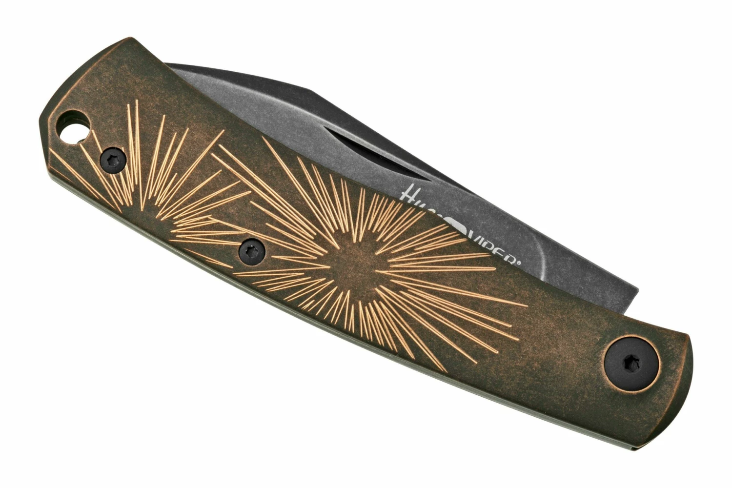 Viper Hug V5991BRS Black Blade, Black Stonewashed Bronze Star Couteau De Poche, Sacha Thiel Design 8 Viper Hug V5991BRS Black Blade, Black Stonewashed Bronze Star Couteau De Poche, Sacha Thiel Design – Image 6