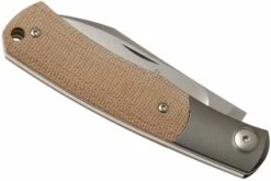 Viper Hug V5992CN Natural Canvas Micarta Couteau De Poche, Sacha Thiel Design -KNIVESANDTOOLS Magasin VPV5992CN 04 viper