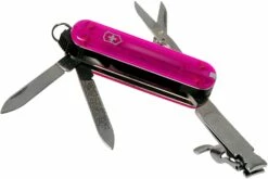 Victorinox Nail Clip 580 Rose Transparent 0.6463.T5 Couteau Suisse