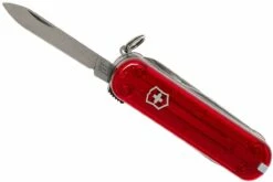 Victorinox Nail Clip 580, Couteau Suisse, Rouge Transparent -KNIVESANDTOOLS Magasin VT0 6463 T 04 victorinox vt0 6463 t 04