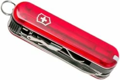 Victorinox Nail Clip 580, Couteau Suisse, Rouge Transparent -KNIVESANDTOOLS Magasin VT0 6463 T 07 victorinox vt0 6463 t 07