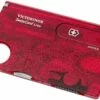 Victorinox SwissCard Lite Rouge Transparent 0.7300.T -KNIVESANDTOOLS Magasin VT0 7300 T 01 victorinox