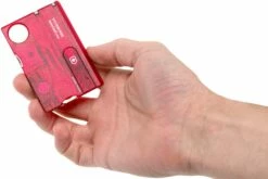 Victorinox SwissCard Lite Rouge Transparent 0.7300.T -KNIVESANDTOOLS Magasin VT0 7300 T 05 victorinox