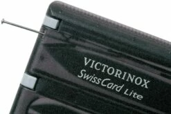 Victorinox SwissCard Lite Noir Transparent 0.7333.T3 -KNIVESANDTOOLS Magasin VT0 7333 T3 03 victorinox