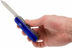 Victorinox Huntsman Bleu Transparent 1.3713.T2 Couteau Suisse -KNIVESANDTOOLS Magasin VT1 3713 T2 06 victorinox vt1 3713 t2 06
