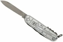 Victorinox Huntsman Argent Transparent 1.3713.T7 Couteau Suisse -KNIVESANDTOOLS Magasin VT1 3713 T7 05 victorinox vt1 3713 t7 05