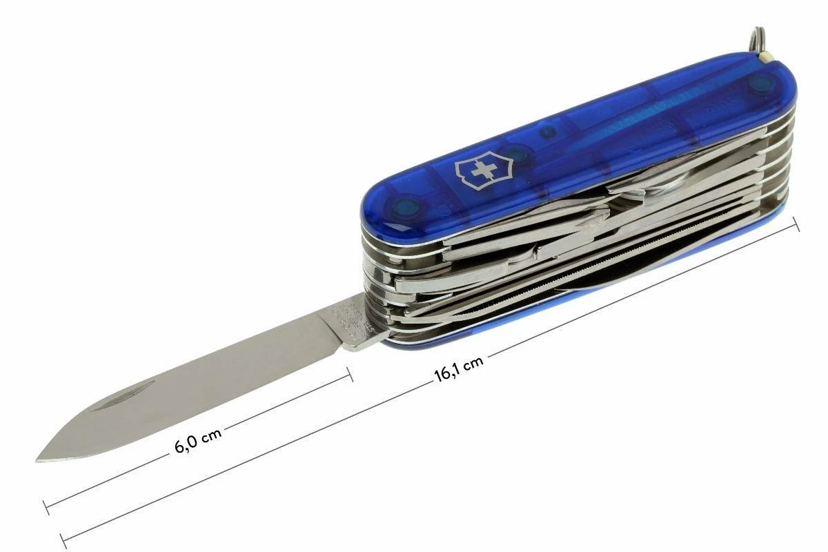 Victorinox Swisschamp Transparent Bleu 1.6795.T2 Couteau Suisse 9 Victorinox Swisschamp Transparent Bleu 1.6795.T2 Couteau Suisse – Image 7