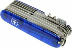 Victorinox Swisschamp Transparent Bleu 1.6795.T2 Couteau Suisse 18 Victorinox Swisschamp Transparent Bleu 1.6795.T2 Couteau Suisse -KNIVESANDTOOLS Magasin VT1 6795 T2 08 victorinox swisschamp 33 blauw transparant vt1 6795 t2 d8