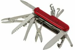 Victorinox SwissChamp Transparent Rouge 1.6795.T Couteau Suisse -KNIVESANDTOOLS Magasin VT1 6795 T 05 victorinox swisschamp 33 rood transparant vt1 6795 t d5