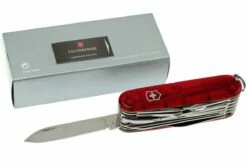 Victorinox SwissChamp Transparent Rouge 1.6795.T Couteau Suisse -KNIVESANDTOOLS Magasin VT1 6795 T 08 victorinox swisschamp 33 rood transparant vt1 6795 t d8