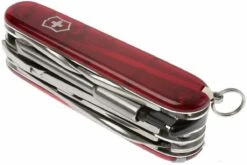 Victorinox CyberTool, Rouge Transparent 1.7725.T, Couteau Suisse Avec 34 Fonctions -KNIVESANDTOOLS Magasin VT1 7725 T 08 victorinox cybertool 34 rood vt1 7725 t d8