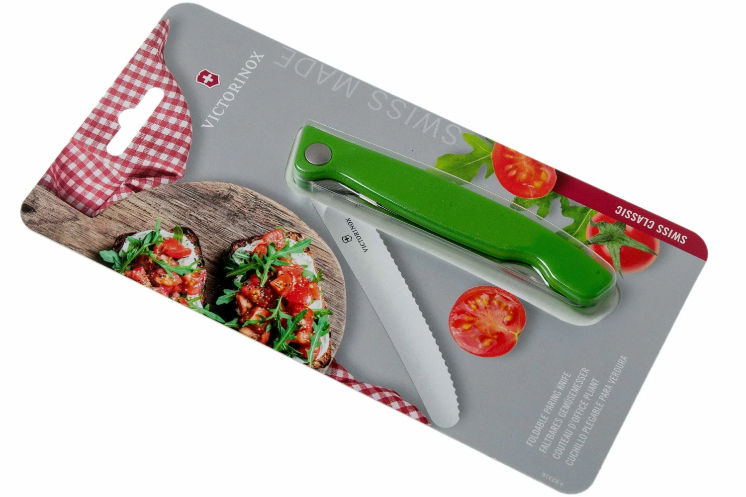 Victorinox SwissClassic 6.7836.F4B Couteau à Légumes Pliant Dentelé, Vert 9 Victorinox SwissClassic 6.7836.F4B Couteau à Légumes Pliant Dentelé, Vert – Image 7