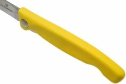 Victorinox SwissClassic Couteau à Légumes Pliant Dentelé Jaune, 6.7836.F8B -KNIVESANDTOOLS Magasin VT6 7836 F8B 06 victorinox