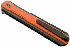 WE Knife Peer 2015B Orange G10, Black, Couteau De Poche, Ostap Hel Design -KNIVESANDTOOLS Magasin WK2015B 04 we knife