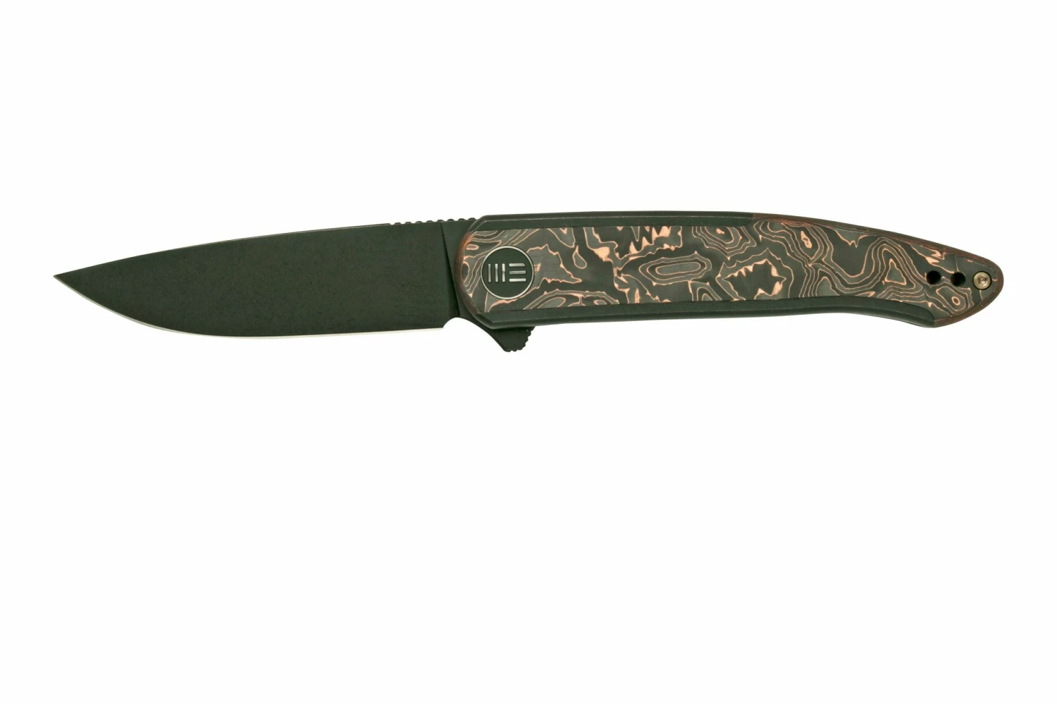 WE Knife Smooth Sentinel WE20043-6 Titanium Copper Foil Carbon Fiber, Couteau De Poche 3 WE Knife Smooth Sentinel WE20043-6 Titanium Copper Foil Carbon Fiber, Couteau De Poche