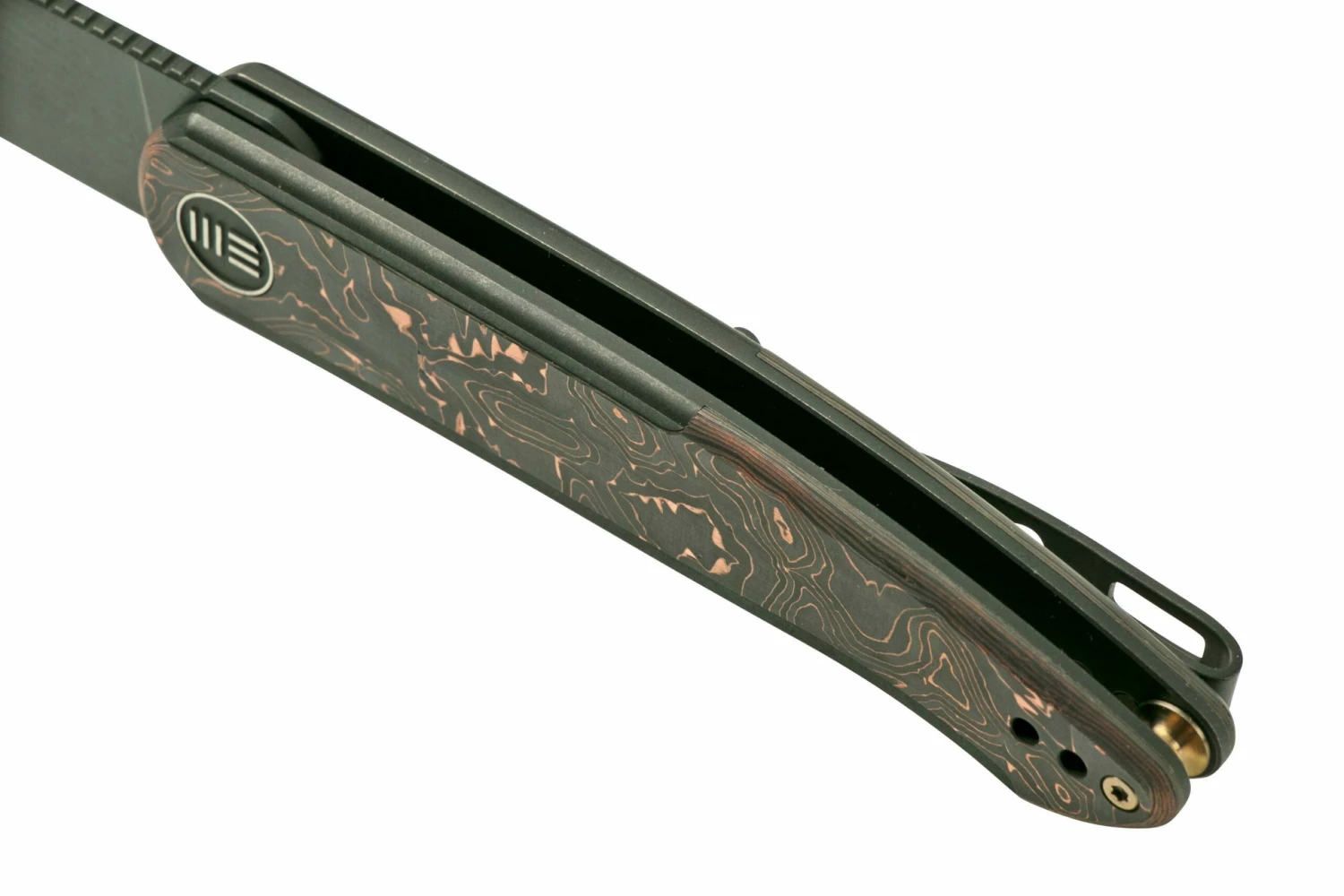 WE Knife Smooth Sentinel WE20043-6 Titanium Copper Foil Carbon Fiber, Couteau De Poche 9 WE Knife Smooth Sentinel WE20043-6 Titanium Copper Foil Carbon Fiber, Couteau De Poche – Image 7