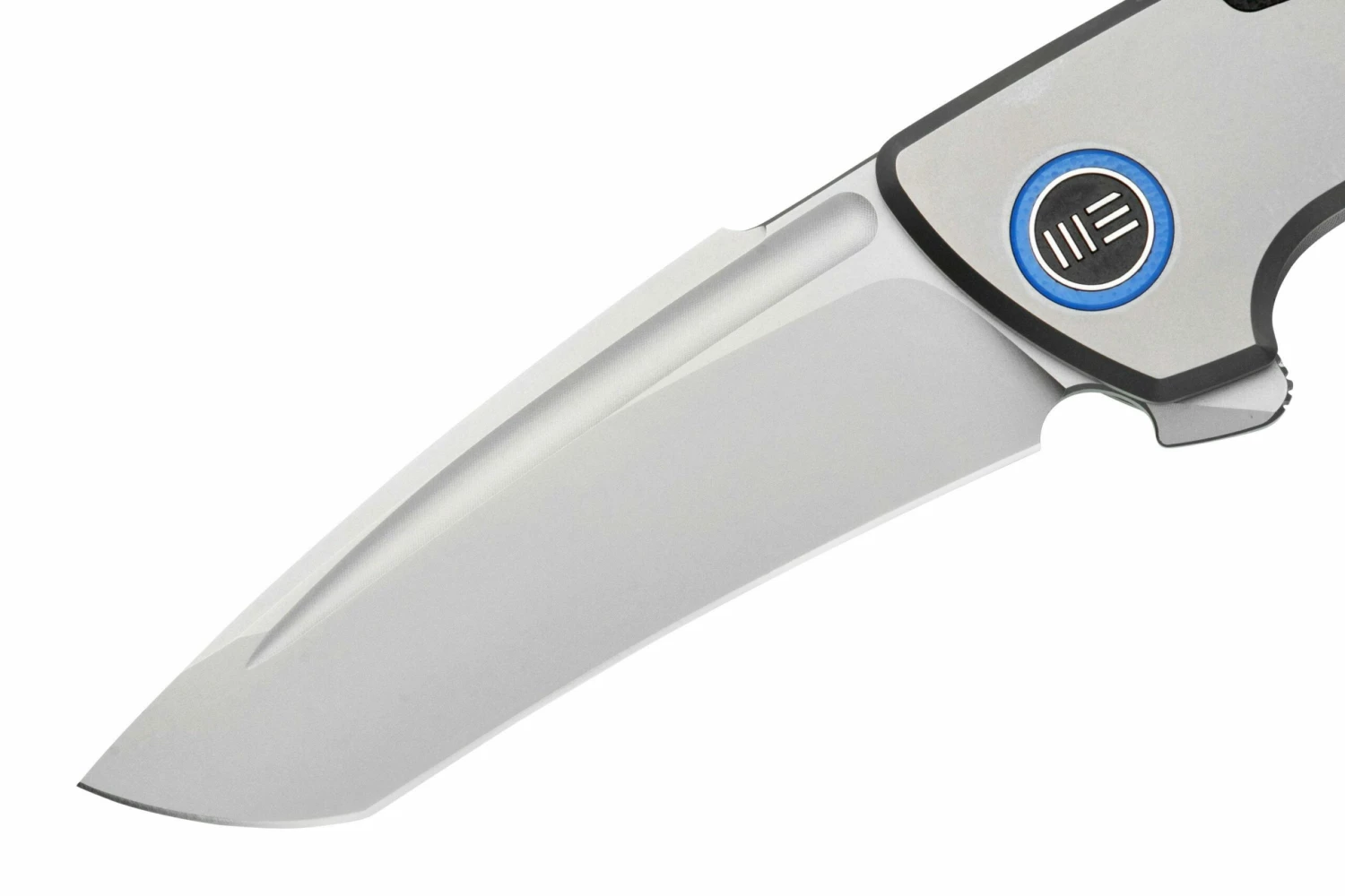 WE Knife Press Check WE20078A-2 Silver Blue Titanium Couteau De Poche 5 WE Knife Press Check WE20078A-2 Silver Blue Titanium Couteau De Poche – Image 3