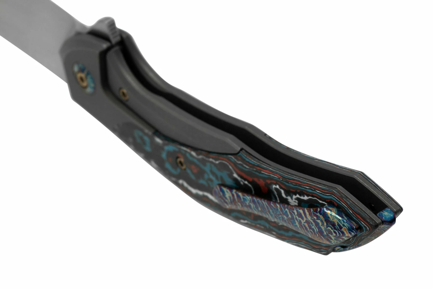 WE Knife Merata, WE22008B-2 Limited Edition, Nebula Fatcarbon, Grey Titanium CPM 20CV Couteau De Poche 6 WE Knife Merata, WE22008B-2 Limited Edition, Nebula Fatcarbon, Grey Titanium CPM 20CV Couteau De Poche – Image 4