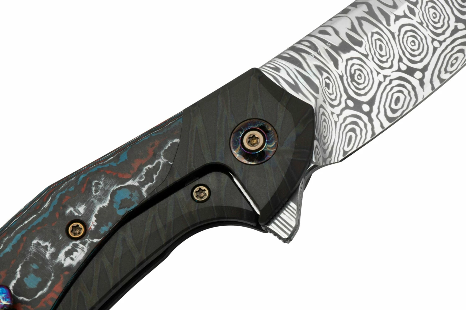 WE Knife Merata, WE22008B-DS1 Limited Edition, Gray Titanium, Heimskringla Damasteel, Couteau De Poche 7 WE Knife Merata, WE22008B-DS1 Limited Edition, Gray Titanium, Heimskringla Damasteel, Couteau De Poche – Image 5