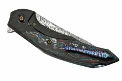 WE Knife Merata, WE22008B-DS1 Limited Edition, Gray Titanium, Heimskringla Damasteel, Couteau De Poche 15 WE Knife Merata, WE22008B-DS1 Limited Edition, Gray Titanium, Heimskringla Damasteel, Couteau De Poche -KNIVESANDTOOLS Magasin WKWE22008B DS1 07 weknife