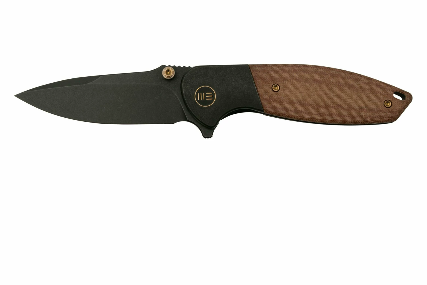 WE Knife Nitro Mini WE22015-4, Black Titanium, Brown Micarta Inlay, CPM 20CV Couteau De Poche 3 WE Knife Nitro Mini WE22015-4, Black Titanium, Brown Micarta Inlay, CPM 20CV Couteau De Poche