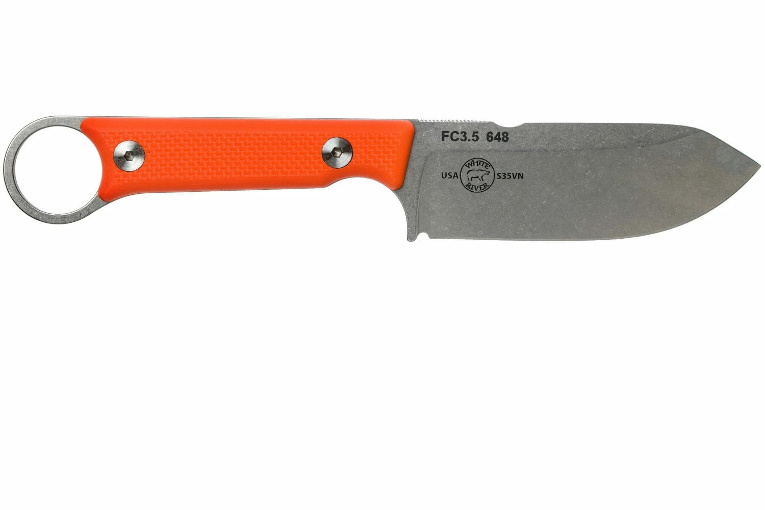 White River Knives FC3.5 Pro Firecraft Couteau De Survie Orange G10, étui Kydex Avec Pierre à Feu 4 White River Knives FC3.5 Pro Firecraft Couteau De Survie Orange G10, étui Kydex Avec Pierre à Feu – Image 2